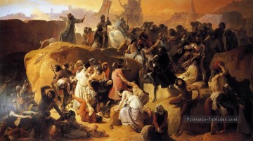 romantique romantisme Tableau Peinture - Croisés assoiffés près de Jérusalem romantisme Francesco Hayez